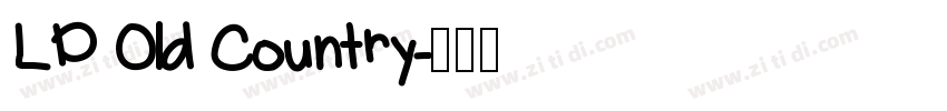 LD Old Country字体转换